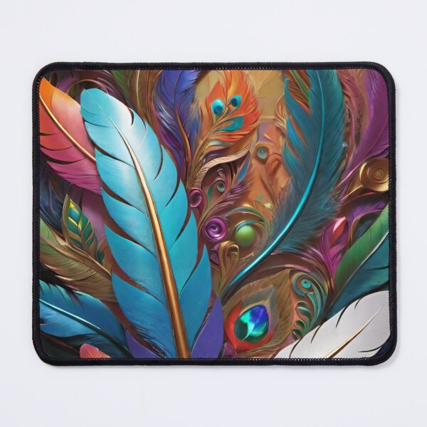 Item preview, Colorful feathers painting  designed and sold by Chantel Fourie.