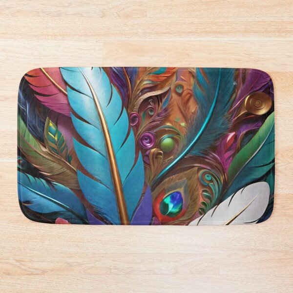 Item preview, Colorful feathers painting  designed and sold by Chantel Fourie.