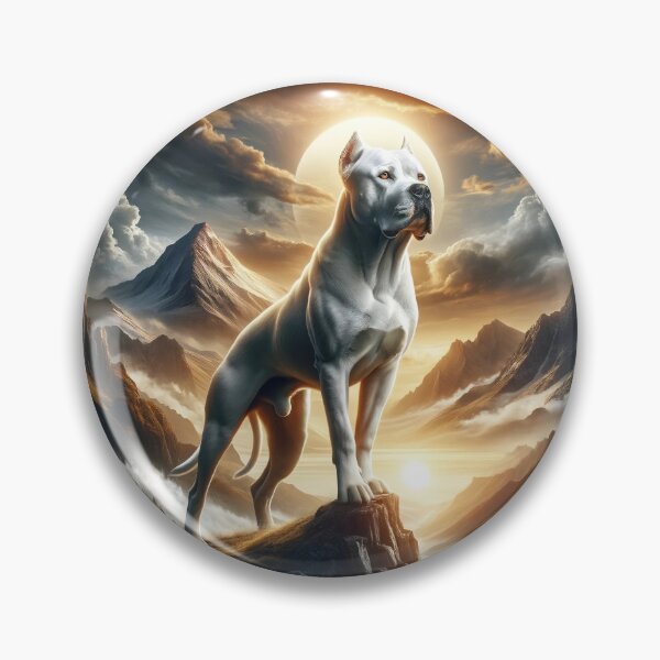 Item preview, Majestic Sentinel: The Dogo Argentino and its Brave Spirit designed and sold by ArtemioVisions.
