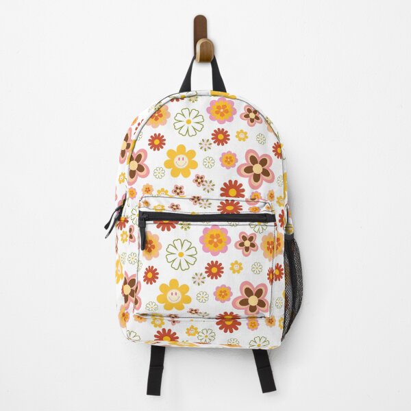 Item preview, Retro Orange Pattern - Retro Flowers -  Hippie Pattern - 70s flowers - Vintage Pattern designed and sold by DreamersPlan.