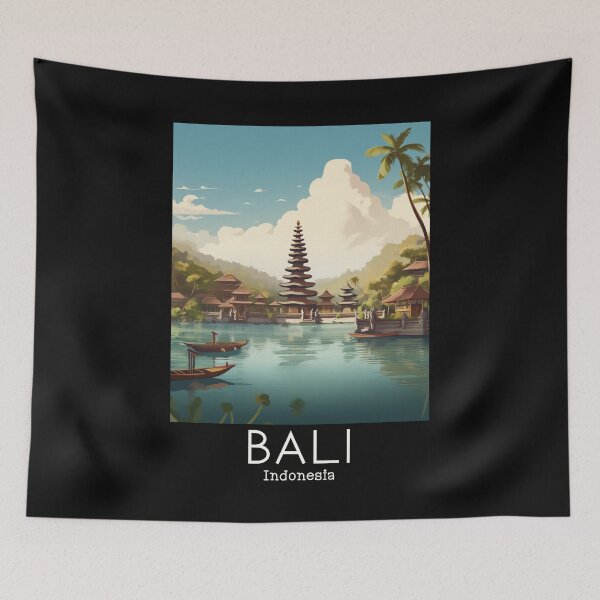 Item preview, A Vintage Travel Illustration of Bali - Indonesia designed and sold by GoodOldVintage.