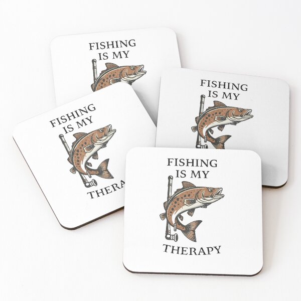 Item preview, Fishing is my therapy designed and sold by StickerStyleHub.