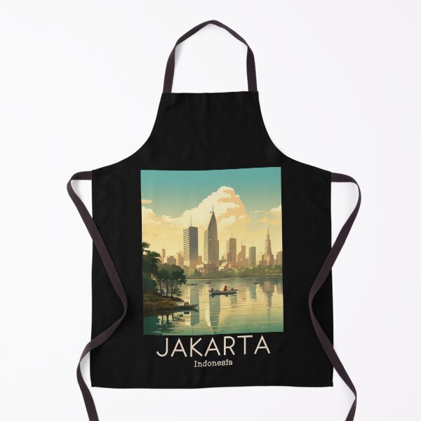 Item preview, A Vintage Travel Illustration of Jakarta - Indonesia designed and sold by GoodOldVintage.
