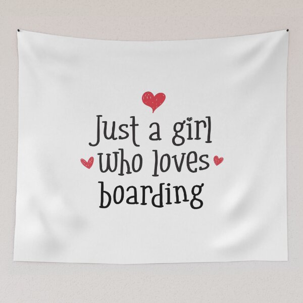 Item preview, Just A Girl Love Boarding Board speed slopes ski freestyle boarder designed and sold by w1ckerman.