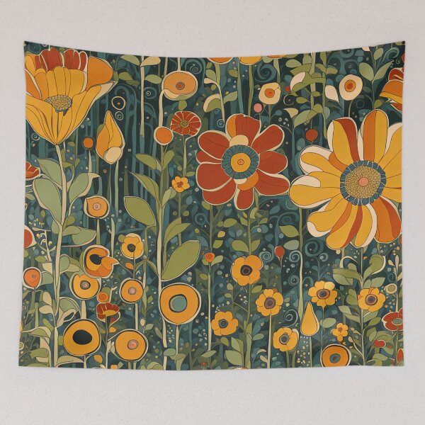 Aperçu de l'œuvre Ornate flowers  créée et vendue par Joanne Walsh.
