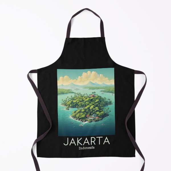 Item preview, A Vintage Travel Illustration of Jakarta - Indonesia designed and sold by GoodOldVintage.