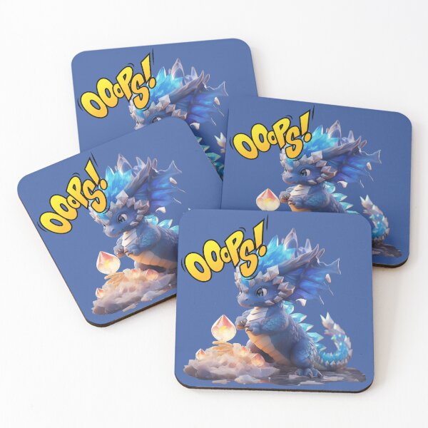 Item preview, Toy Blue Dragon with Ooops (transparent background) designed and sold by Mecha Brave Studio.