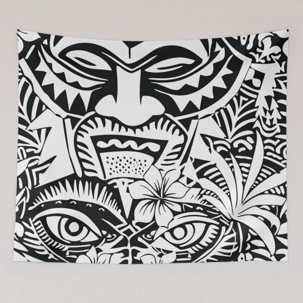 Item preview, Hand Drawn Polynesian Tribal Pattern designed and sold by GrinGalore.