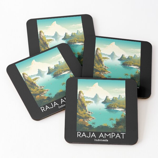 Item preview, A Vintage Travel Illustration of Raja Ampat - Indonesia designed and sold by GoodOldVintage.