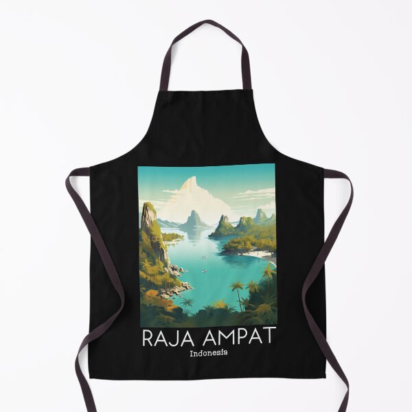 Item preview, A Vintage Travel Illustration of Raja Ampat - Indonesia designed and sold by GoodOldVintage.