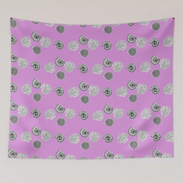 Item preview, Sandy Shells & Ocean Smiles! on Pink Background designed and sold by IraNiva.