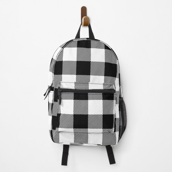 Item preview, Black White Square Rectangle Checkered Grid Contrast Monochrome Classic Timeless Fashion Pattern designed and sold by PenguinForests.