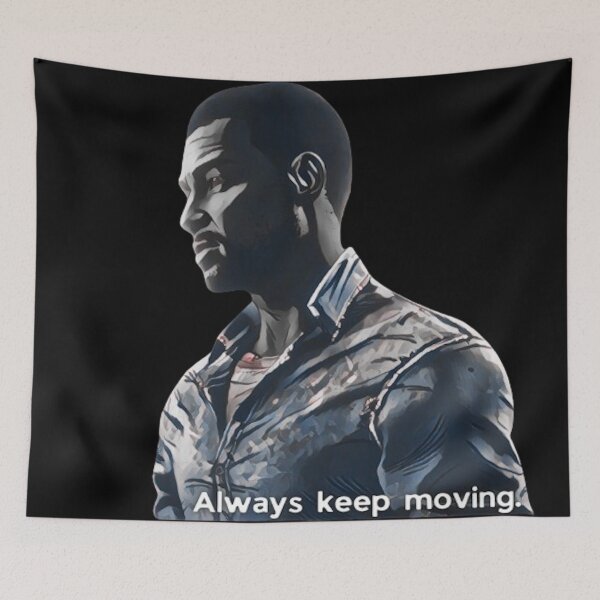 Item preview, ALWAYS KEEP MOVING | LEE TWDG (Dark Dialogue Variant 3) designed and sold by VoltageStone.