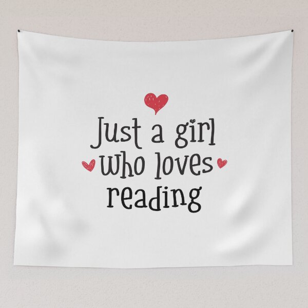 Item preview, Just A Girl Love Reading Books Library Fiction Nonfiction literature designed and sold by w1ckerman.