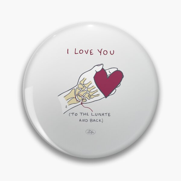 Item preview, I love you to the lunate and back - punny valentines designed and sold by Pxycrafts.