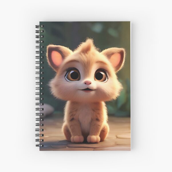 Adorable little animal with googly eyes Spiral Notebook
