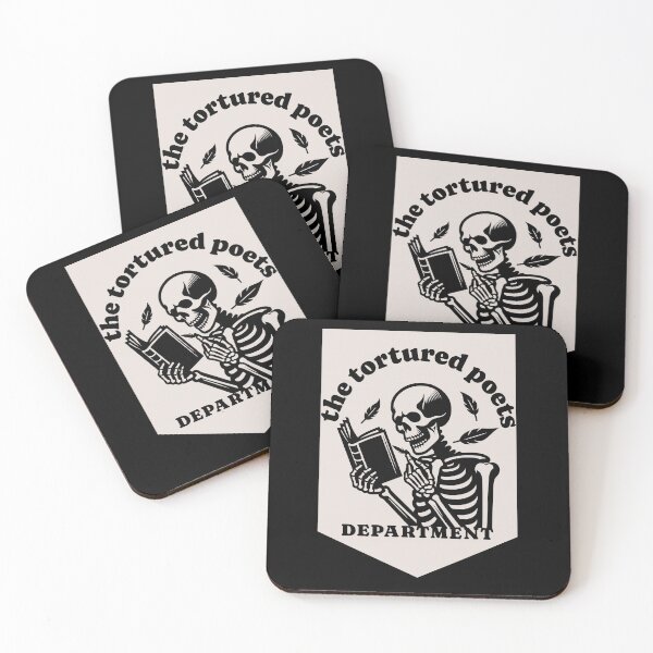 Item preview, "The Tortured Poets Department" - Skeleton Poetry Reading Design designed and sold by CraftedConcepts.