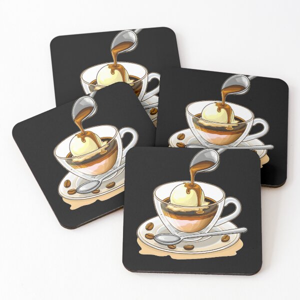 Item preview, Delicious Affogato Coffee Art - Espresso Meets Ice Cream Cute And Funny Gifts designed and sold by BadhbhArt.