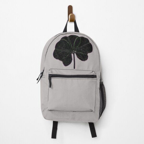 Item preview, Black 5 Leaf Clover Real Wild Plants on Pale Grey designed and sold by kattakitty.