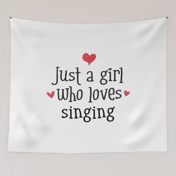 Item preview, Just A Girl Love Singing melody song pitch musical voice designed and sold by w1ckerman.