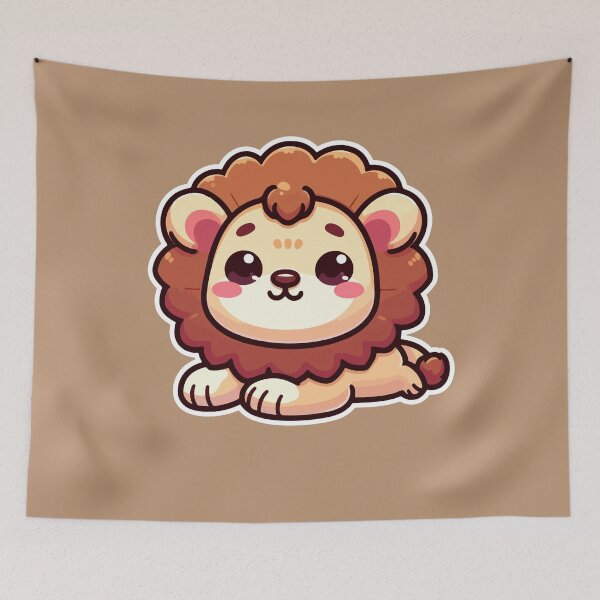 Item preview, Kawaii Cute Lion 4 | Pets and Animals for Men and Women t-shirt designed and sold by panchiTWO.