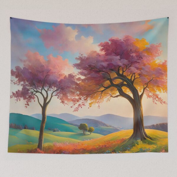Item preview, Fauvist Fantasy: A Dreamy Landscape designed and sold by PanoramaPrints.