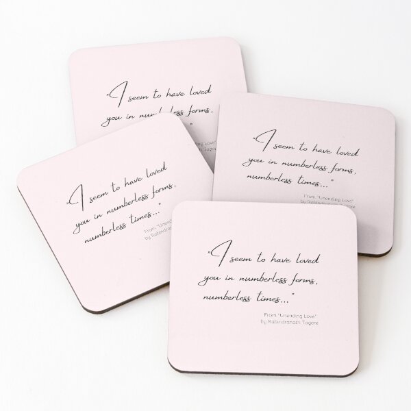 Item preview, A Quote about Love from "Unending Love" by Rabindranath Tagore designed and sold by Poemit.