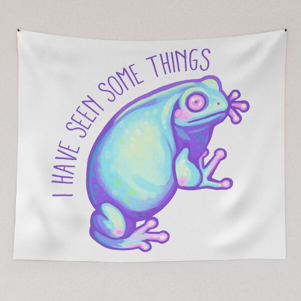 Item preview, I Have Seen Some Things Frog designed and sold by hollowedskin.