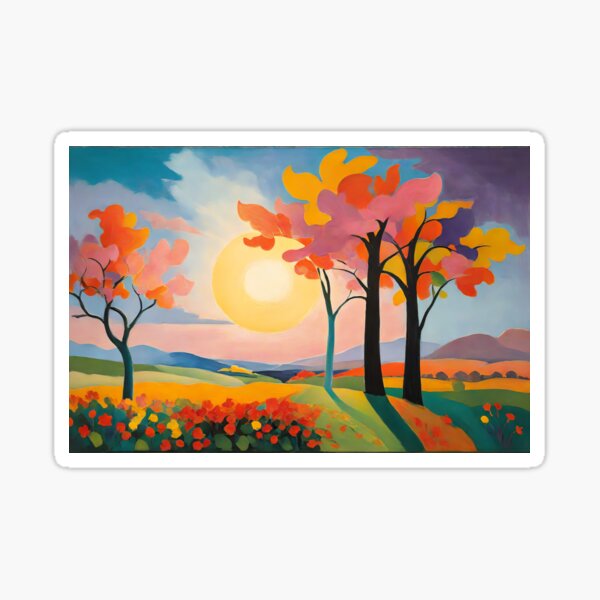 A Dreamscape in Color Sticker