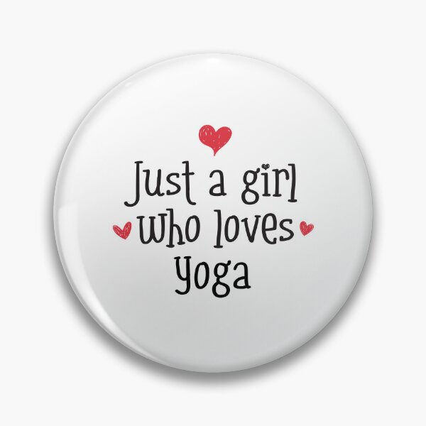 Item preview, Just A Girl Love Yoga Zen peace wellness harmony meditation designed and sold by w1ckerman.