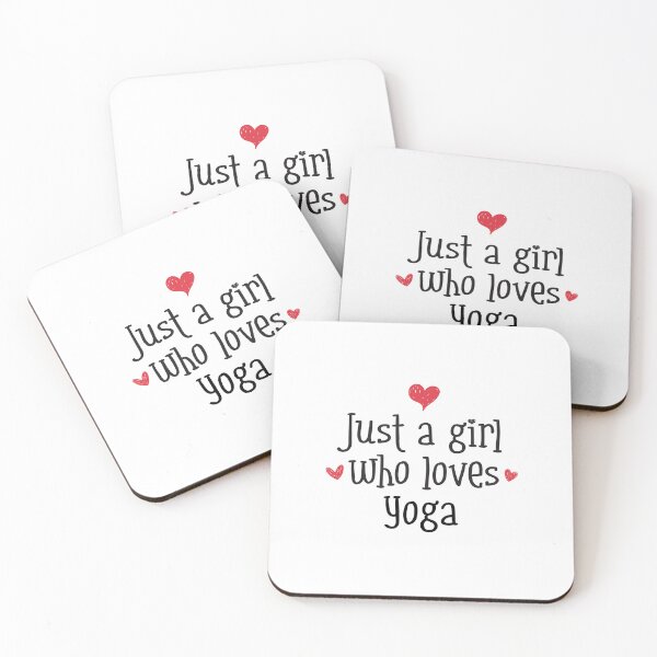 Item preview, Just A Girl Love Yoga Zen peace wellness harmony meditation designed and sold by w1ckerman.