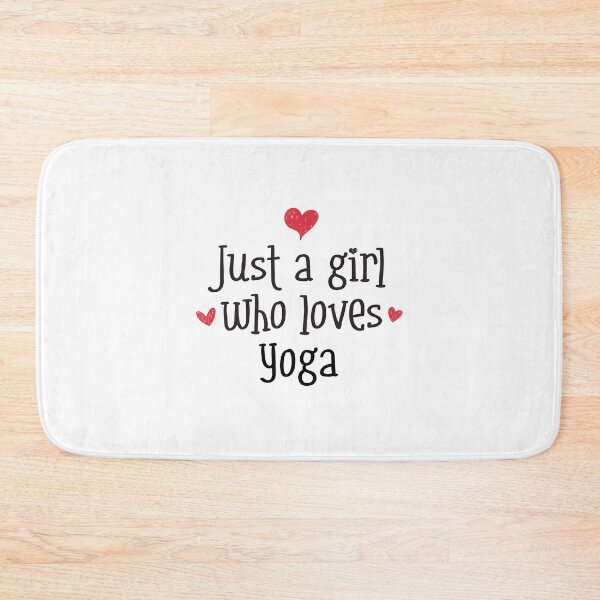 Item preview, Just A Girl Love Yoga Zen peace wellness harmony meditation designed and sold by w1ckerman.