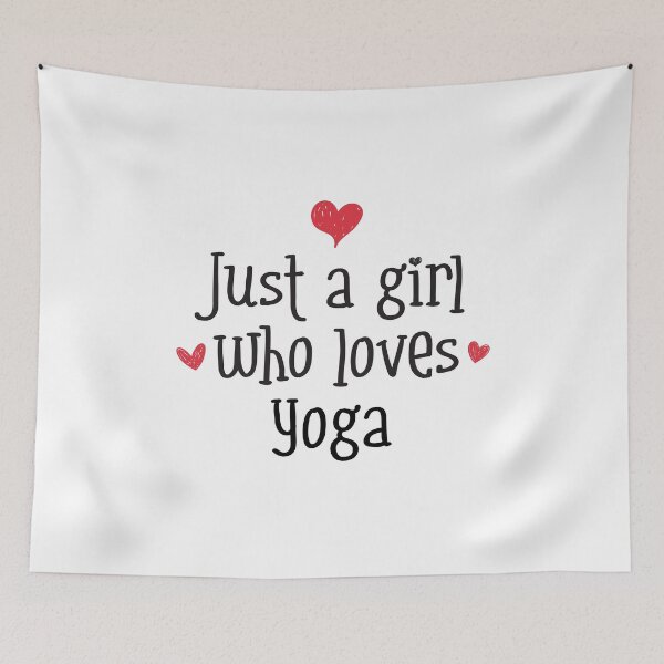 Item preview, Just A Girl Love Yoga Zen peace wellness harmony meditation designed and sold by w1ckerman.