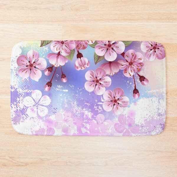 Item preview, Pink sakura on textured background designed and sold by Blackmoon9.
