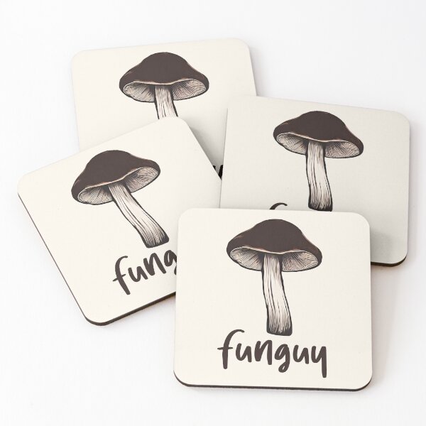 Item preview, Funguy - darkbrown watercolor mushroom designed and sold by EmeraldeaArt.