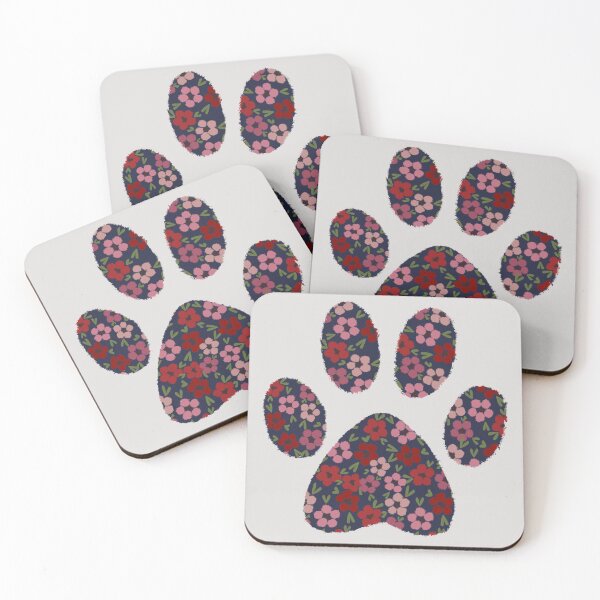 Item preview, Floral Paw Print  designed and sold by BlossomandIvy.