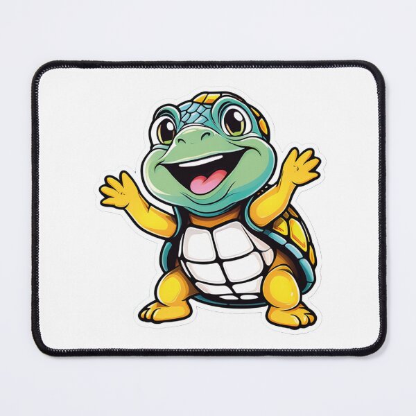 Item preview, Colorful cartoon turtle spreads joy designed and sold by Ink-Kreativ.