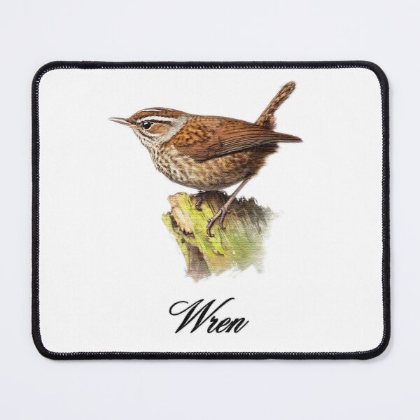 Item preview, a wren sitting on top of a tree brash designed and sold by jnsmerchstore.