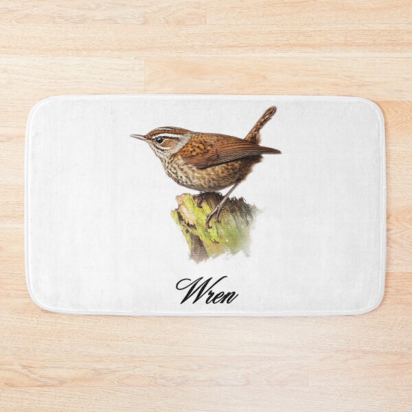 Item preview, a wren sitting on top of a tree brash designed and sold by jnsmerchstore.