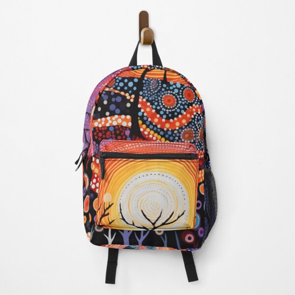 Item preview, Aboriginal Inspired Dot Art - Winter Sunrise designed and sold by GrinGalore.