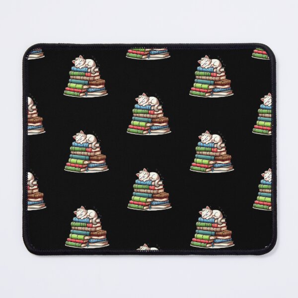 Item preview, Cute cat sleeping on books designed and sold by Merchattack.