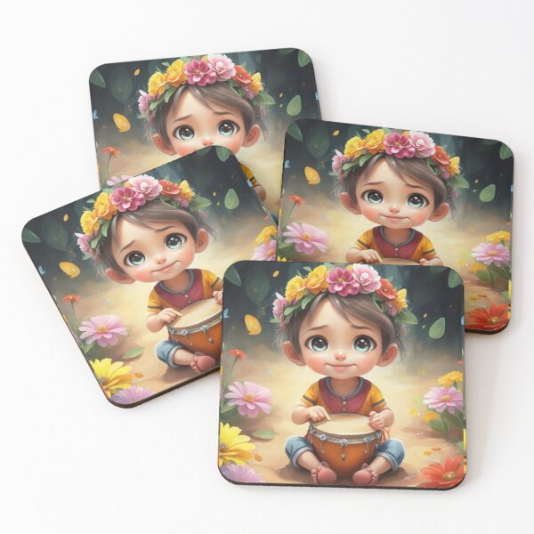 Item preview, child with drums 1 designed and sold by rayo-art.