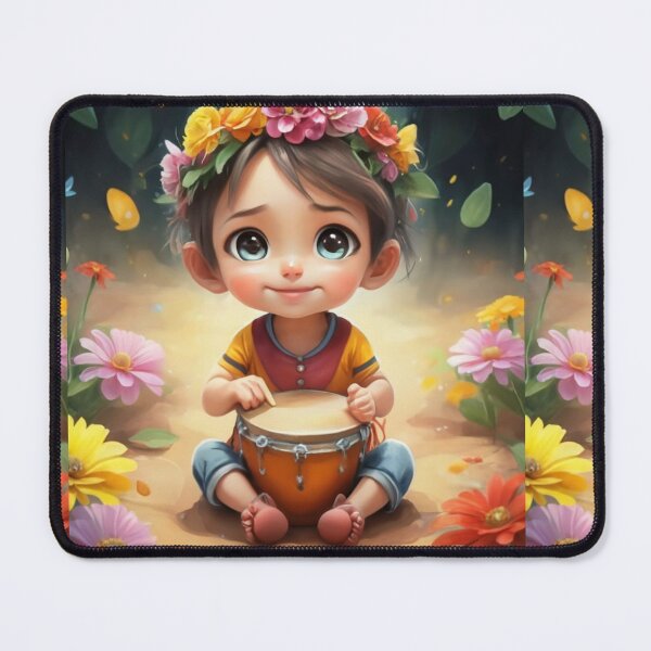 Item preview, child with drums 1 designed and sold by rayo-art.