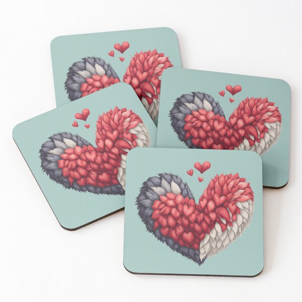 Item preview, Fuzzy Hearts designed and sold by Digiheart.