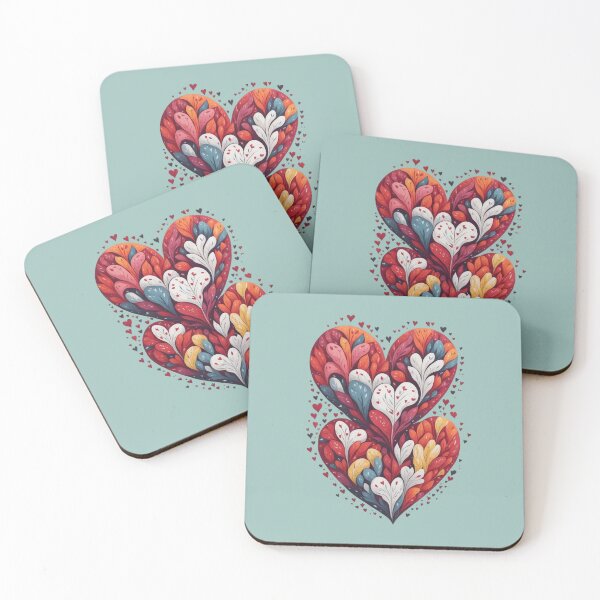 Item preview, Leafy Hearts designed and sold by Digiheart.
