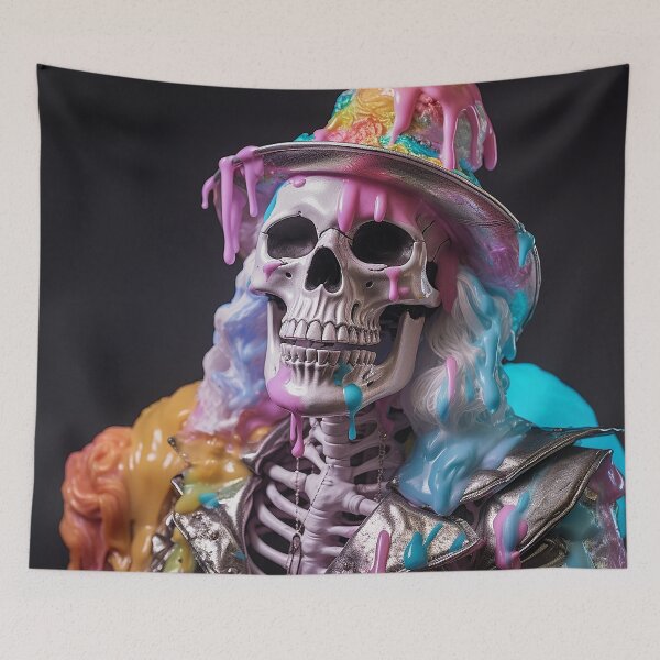 Item preview, Abstract Skull Art designed and sold by nomiraclehere.