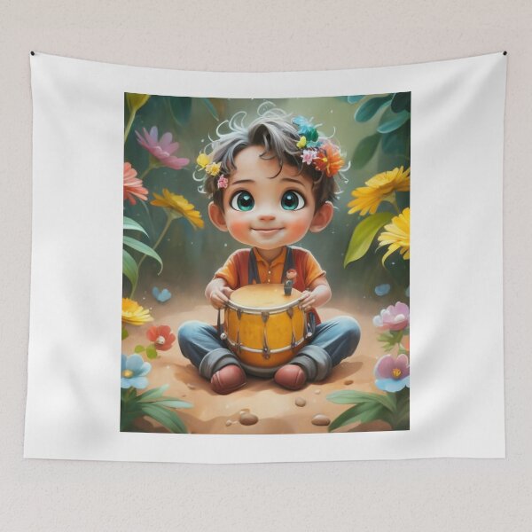 Item preview, child with drums 2 designed and sold by rayo-art.