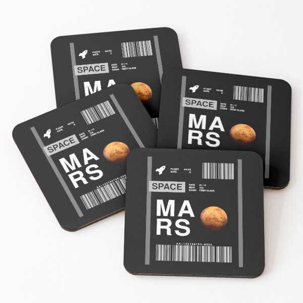 Item preview, Mars Boarding Pass designed and sold by RabbitK.