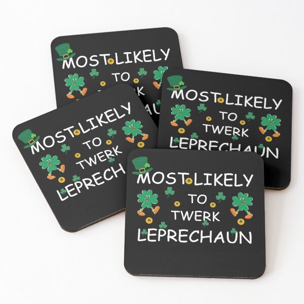 Item preview, Shamrock Funny Most Likely To Twerl Leprechaun  designed and sold by Belhbib Art ⭐⭐⭐⭐⭐.