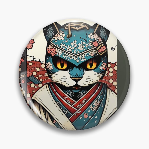 Item preview, Uki-E Samurai Cat Wiskafuji designed and sold by PenSquirrel.